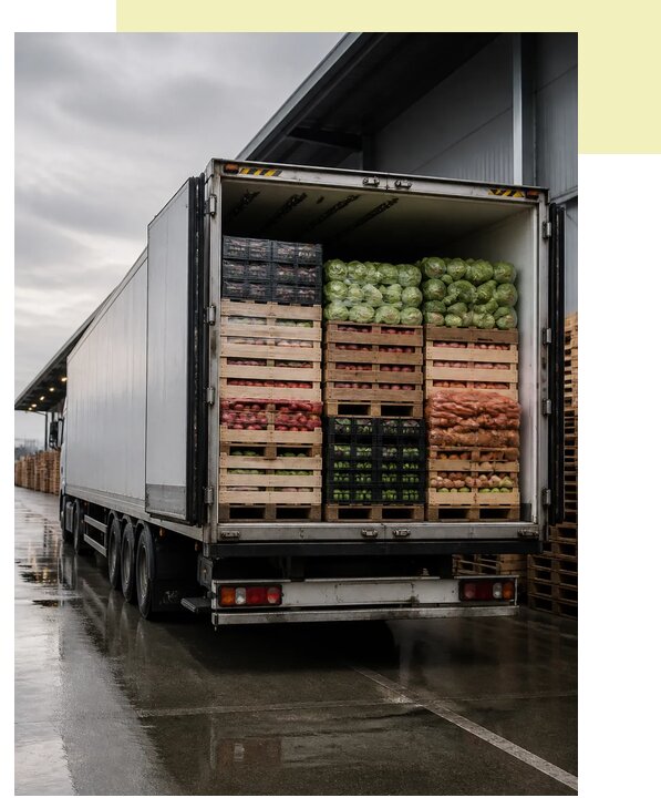 Перевозка плодоовощной продукции в Коркино по цене от 5191 р. | Агросервис-Крк